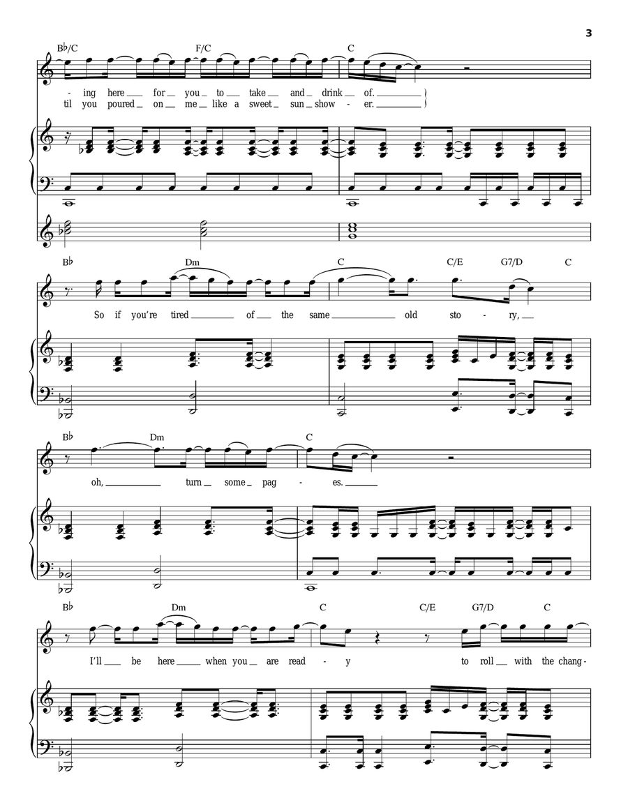Roll With The Changes Piano scores gallery preview page 3