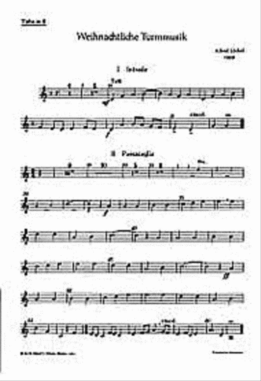 Loechel A Weihnachtl Turmmusik TB scores gallery preview page 1