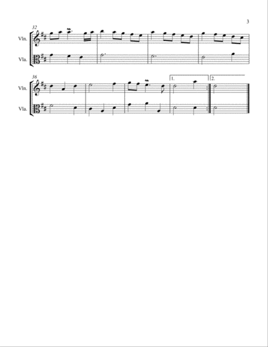Passapied Passapied String Duet scores gallery preview page 3
