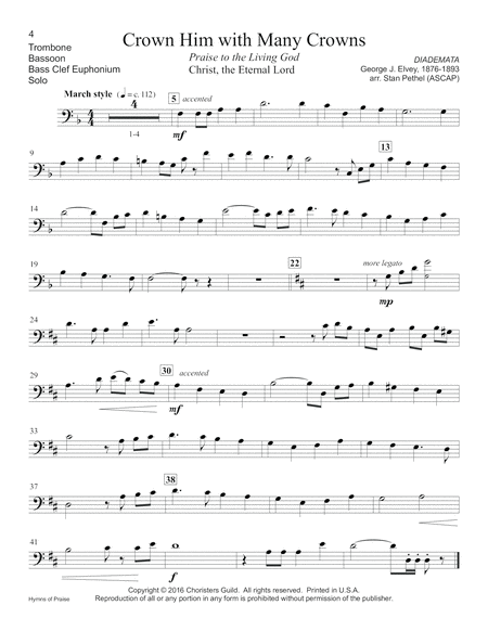 Hymns of Praise - Trombone(s)/Bassoon(s)/BC Euphonium(s)