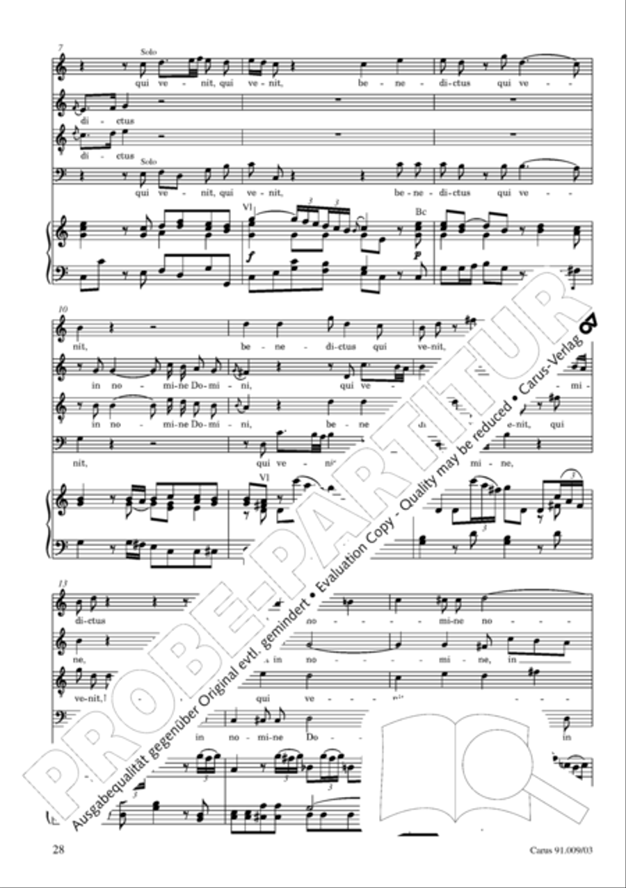 Missa Sancti Gabrielis 4-Part scores gallery preview page 29