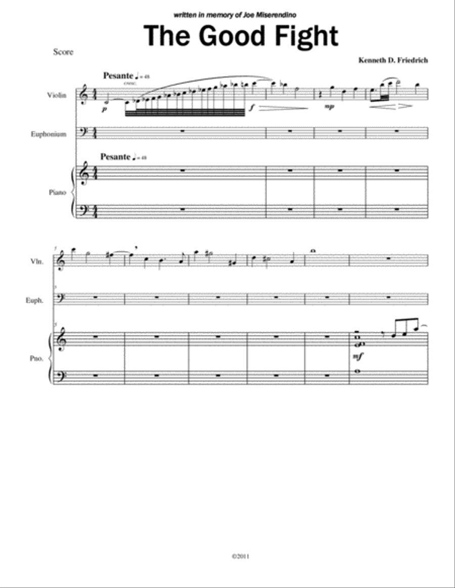 The Good Fight The Good Fight Small Ensemble scores gallery preview page 1