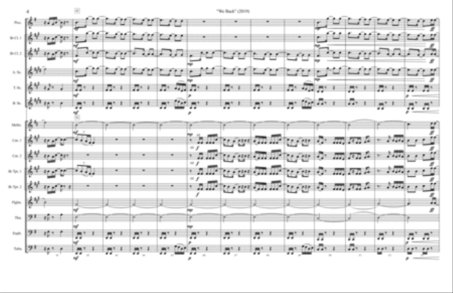 We Back We Back Woodwind Ensemble scores gallery preview page 4