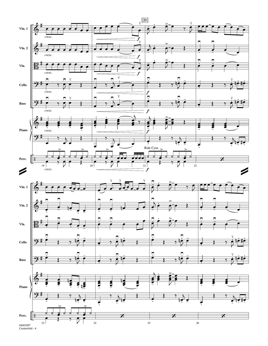 Centerfold - Full Score Orchestra scores gallery preview page 4
