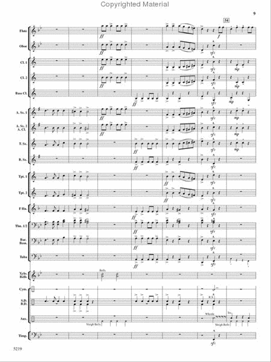 Parade of the Bumbling Wooden Soldiers Concert Band scores gallery preview page 9