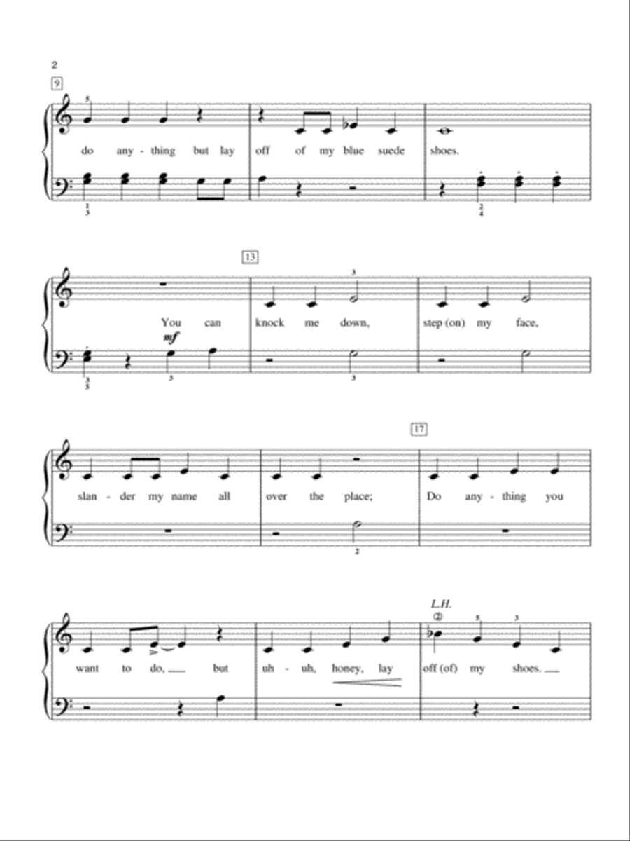 Blue Suede Shoes Piano Method scores gallery preview page 2