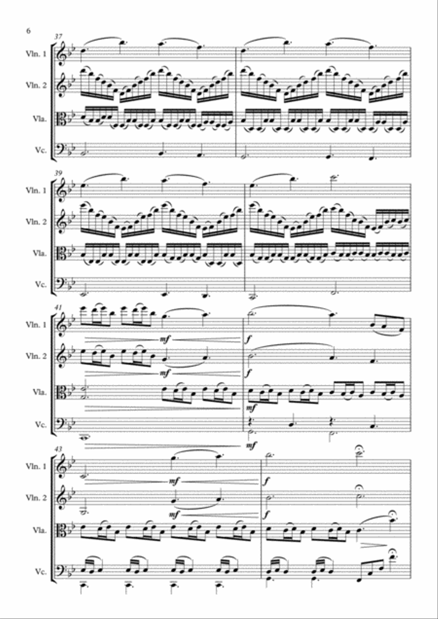A Thousand Years A Thousand Years String Quartet scores gallery preview page 6