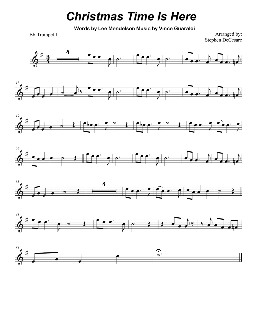 Christmas Time Is Here Large Ensemble scores gallery preview page 6