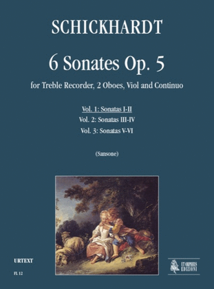 6 Sonates Op. 5 for Treble Recorder, 2 Oboes, Viol and Continuo - Vol. 1: Sonatas Nos. 1-2