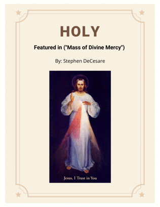 Book cover for Holy (from "Mass of Divine Mercy")