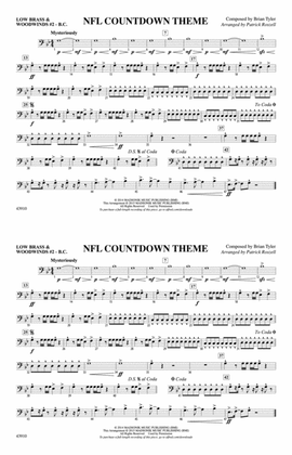 Book cover for NFL Countdown Theme: Low Brass & Woodwinds #2 - Bass Clef