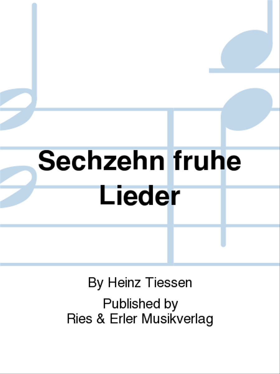 Sechzehn fruhe Lieder School and Community scores gallery preview page 1