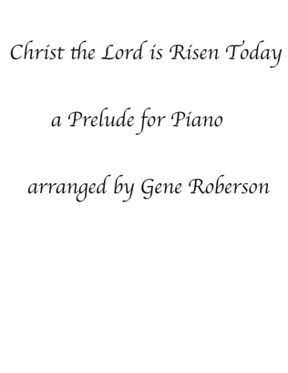 Book cover for Christ the Lord is Risen Today Piano Prelude