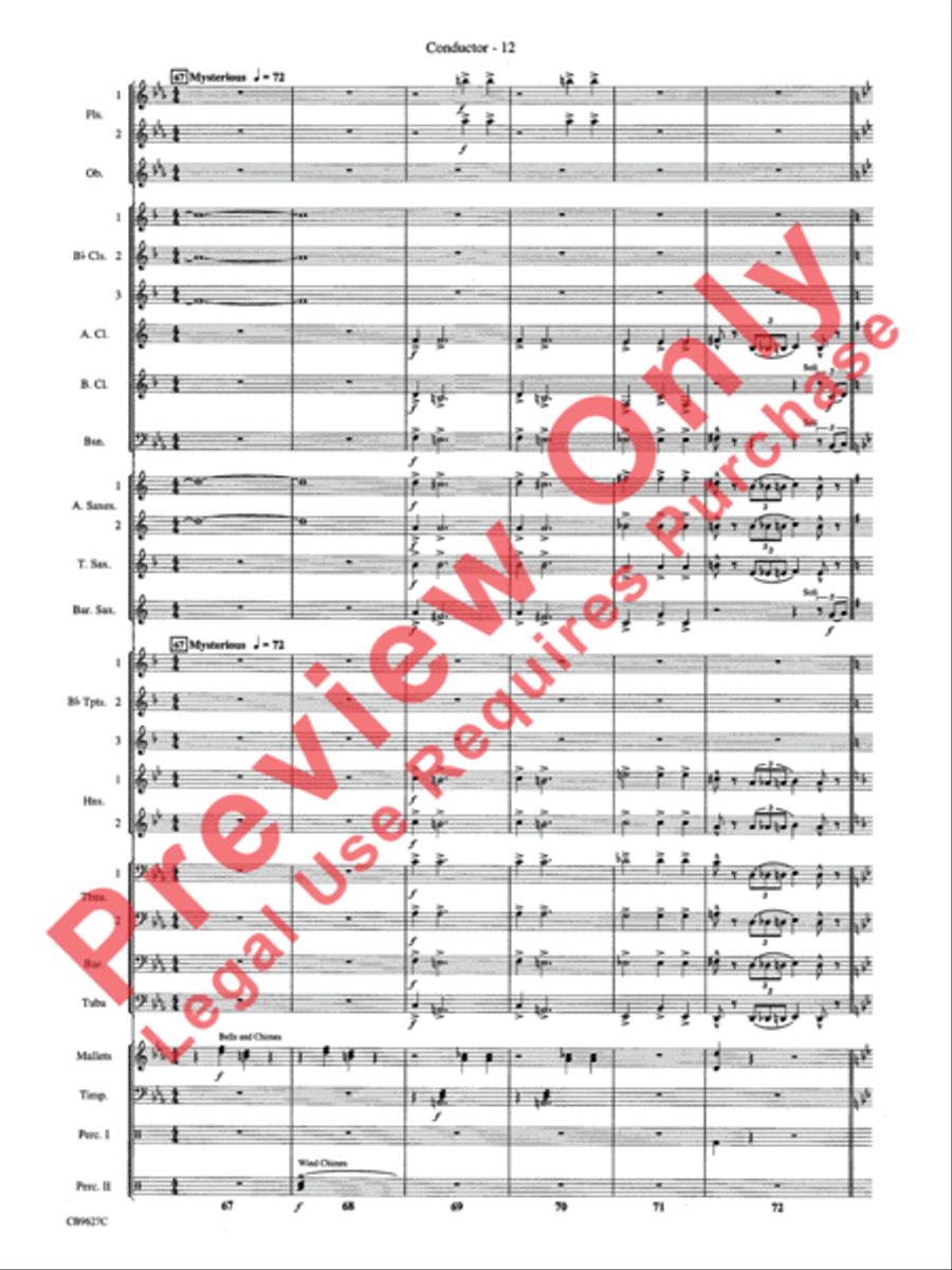 How the Grinch Stole Christmas Concert Band scores gallery preview page 15