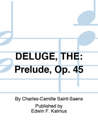 Book cover for DELUGE, THE: Prelude, Op. 45