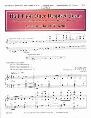Book cover for Hail Thou Once Despised Jesus