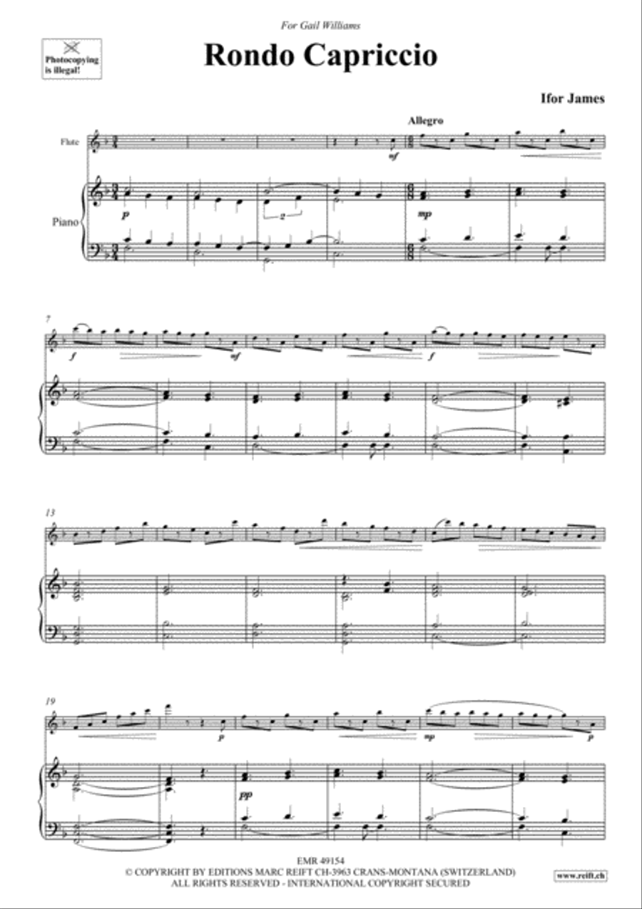 Rondo Capriccio Flute Solo scores gallery preview page 3