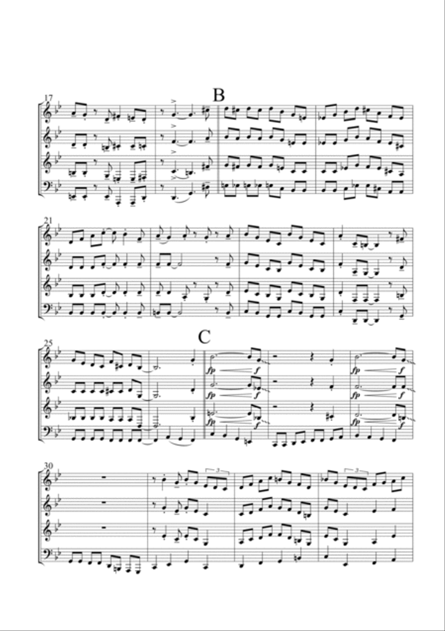 Four Brothers Brass Quartet scores gallery preview page 3