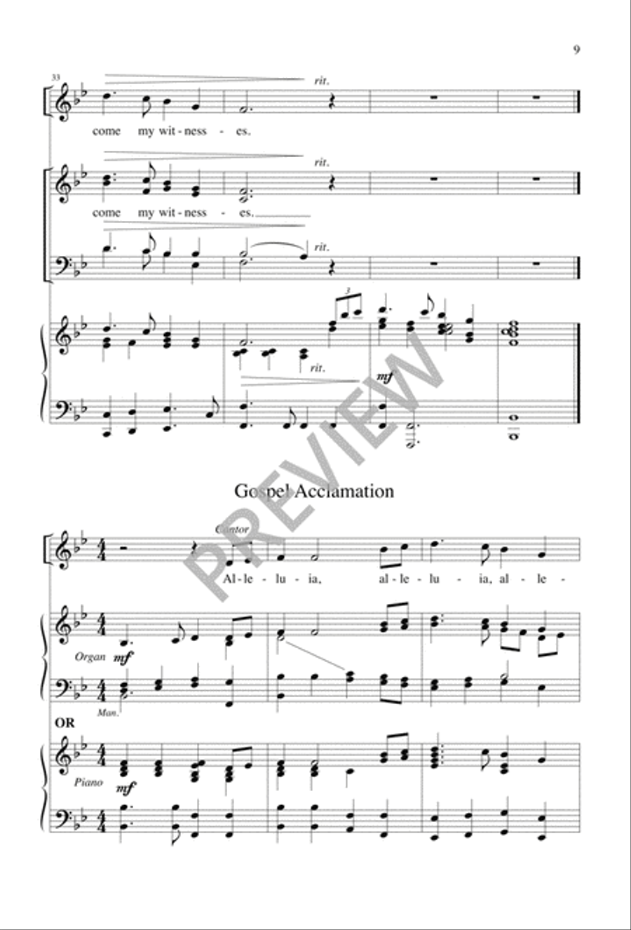 Liturgy of the Word for Confirmation 4-Part scores gallery preview page 8