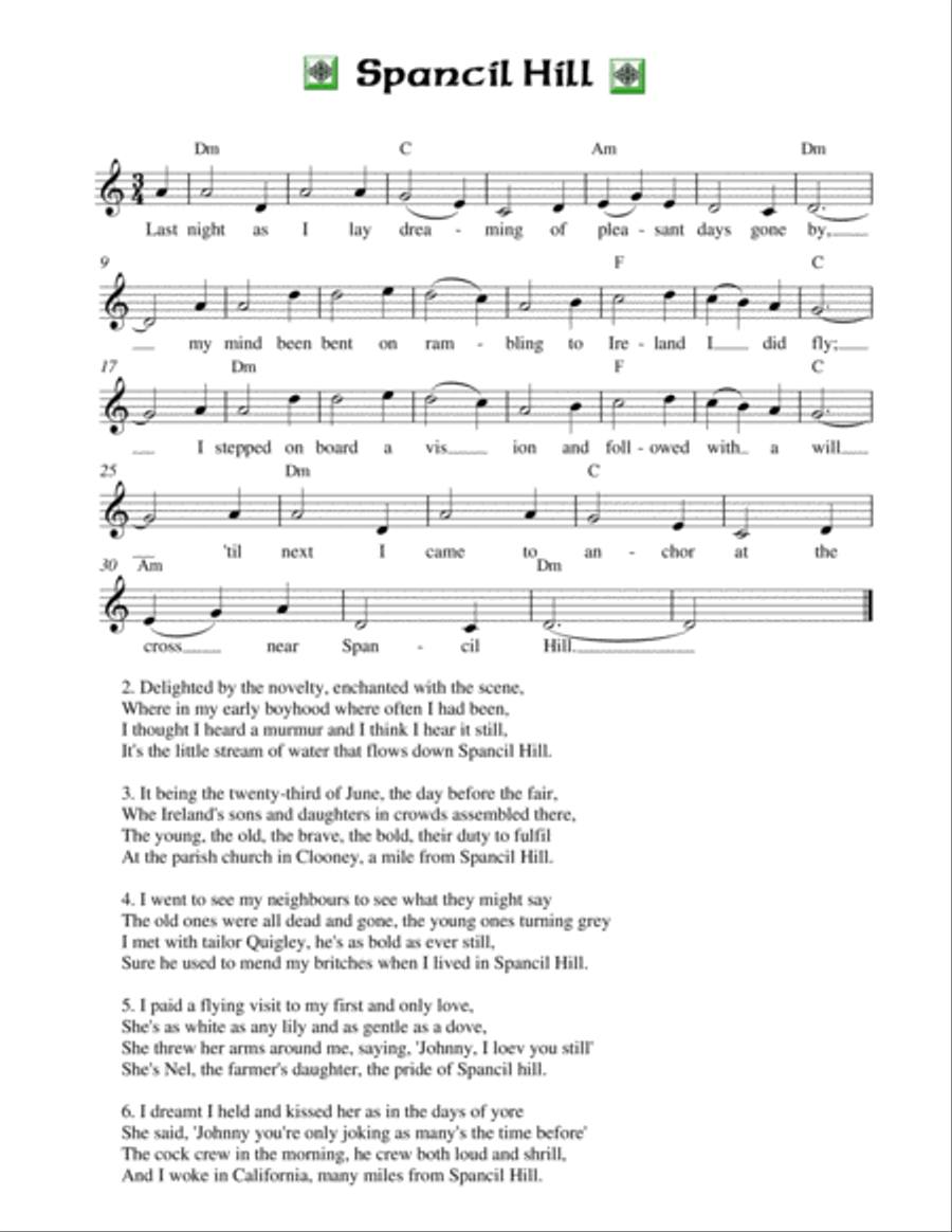 Irish Songs for Guitar Acoustic Guitar scores gallery preview page 4