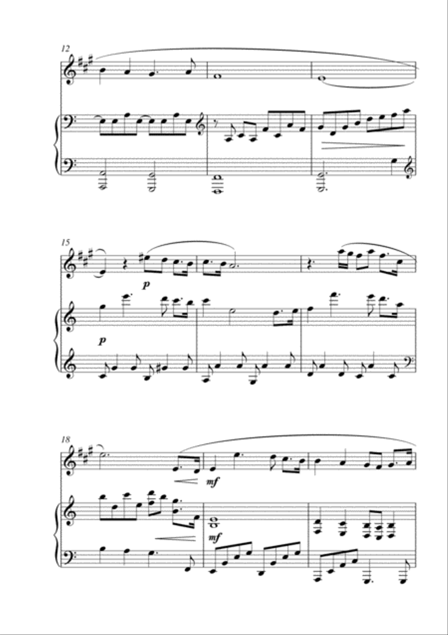 Largo Sentimentale Largo Sentimentale Alto Saxophone scores gallery preview page 2