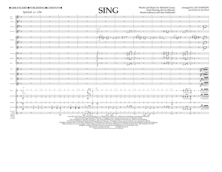 Sing - Full Score