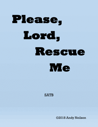 Book cover for Please, Lord, Rescue Me (shape notes)