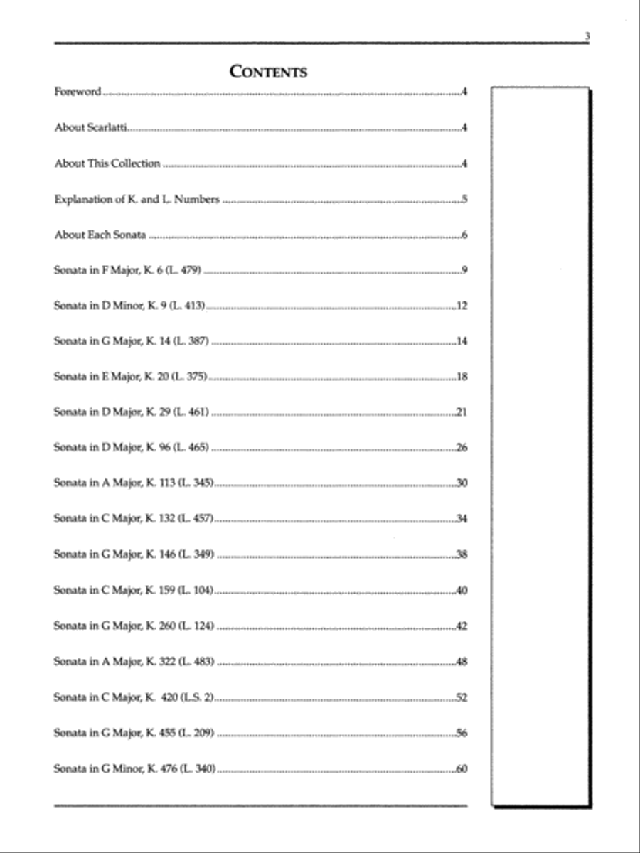 Scarlatti -- Selected Sonatas Piano Solo scores gallery preview page 2
