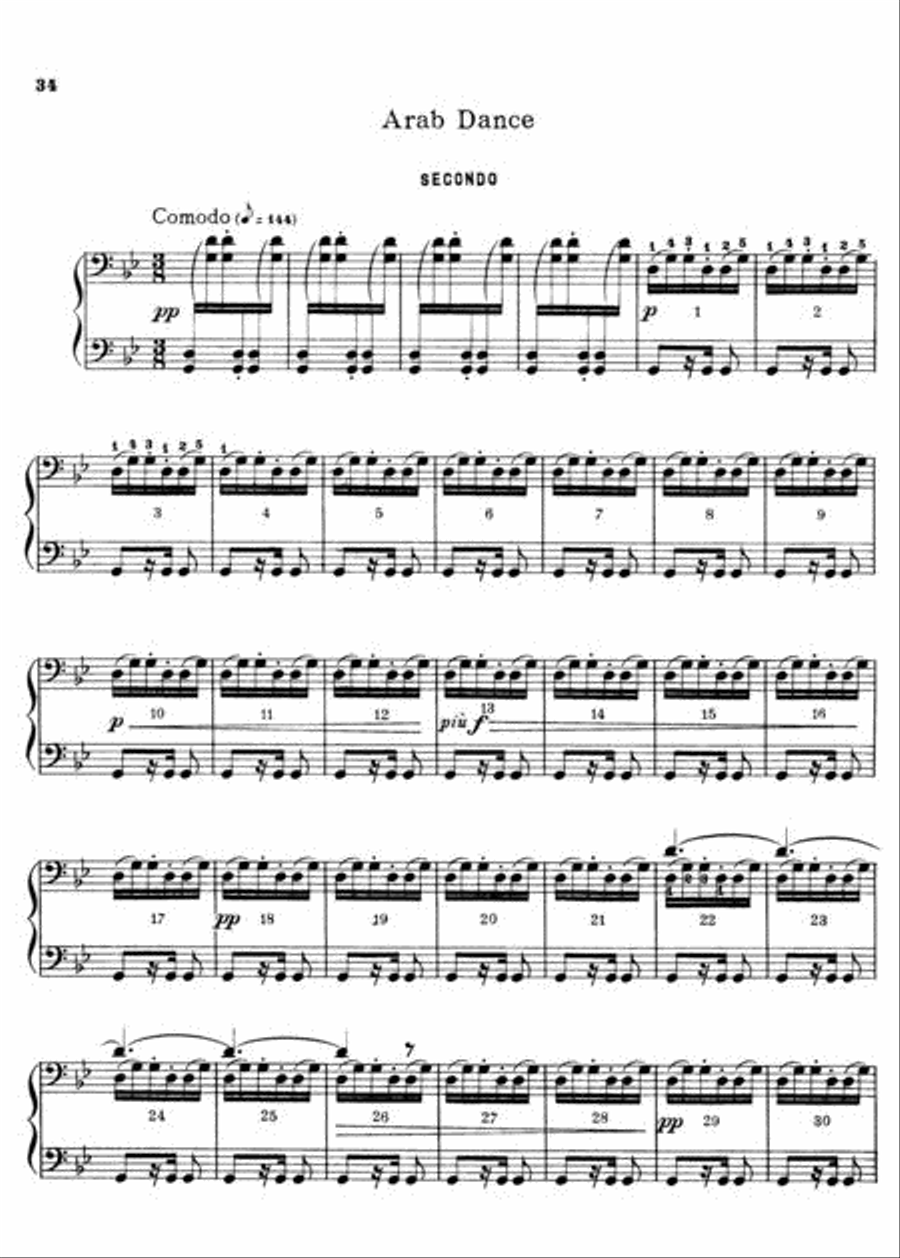 The Nutcracker Suite, Op. 71a 1 Piano, 4-Hands scores gallery preview page 2