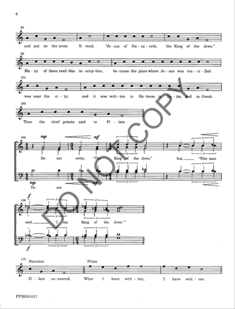 The Passion According to John A Cappella scores gallery preview page 8