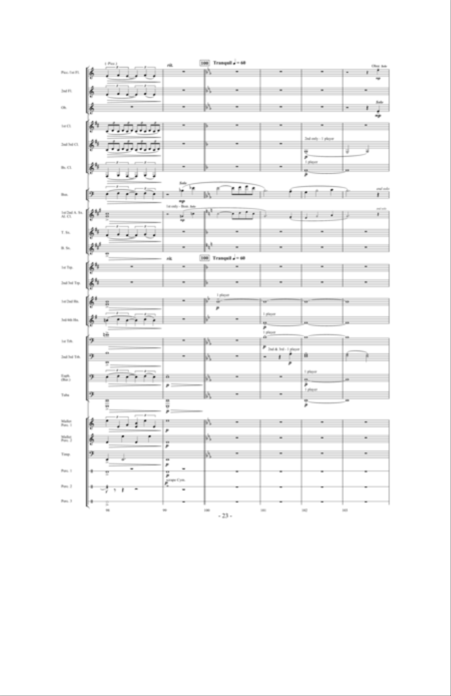 In Pursuit of Troy Concert Band scores gallery preview page 21