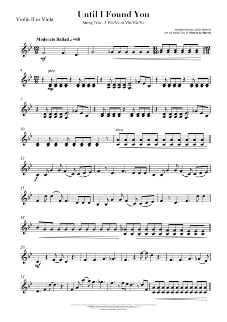 Until I Found You String Trio scores gallery preview page 4