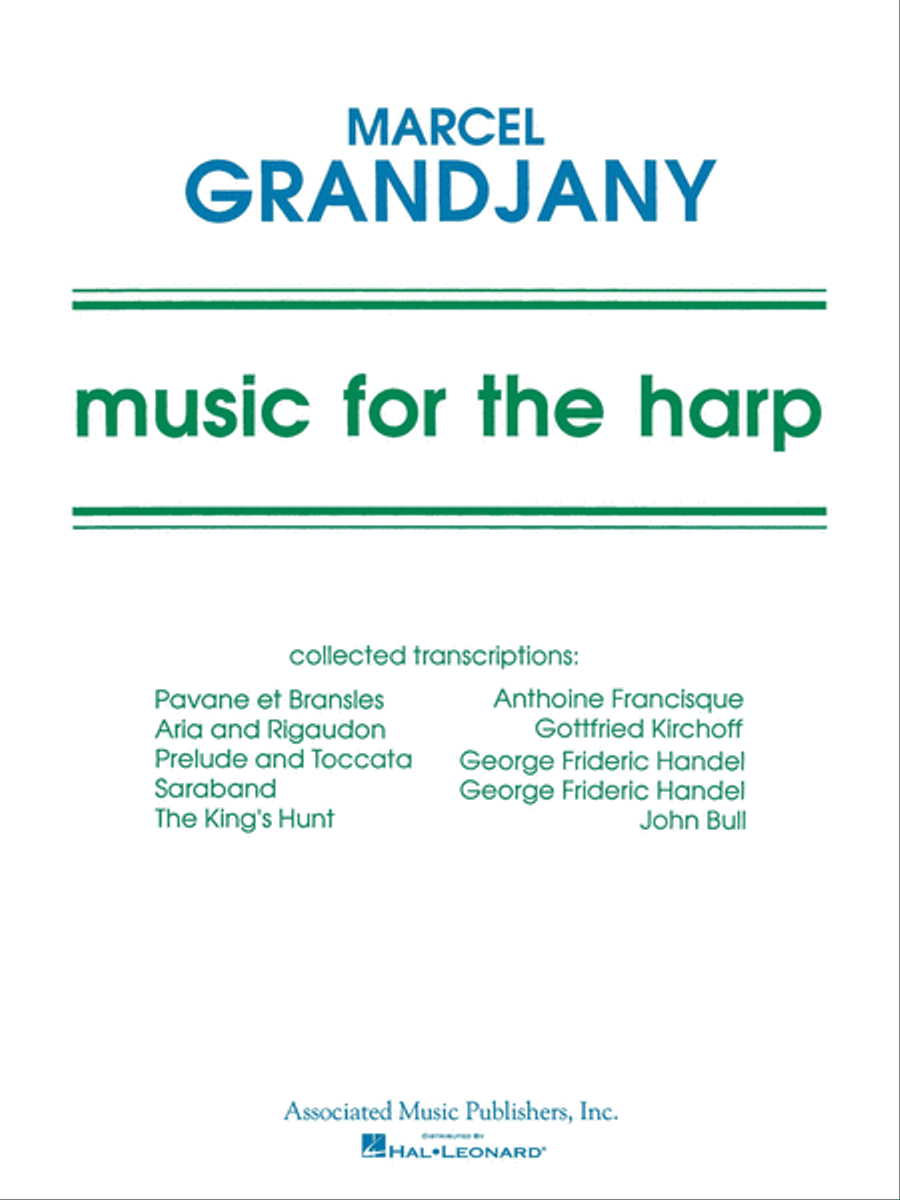 Music For The Harp Music Of Various Composers Arr By Grandjany