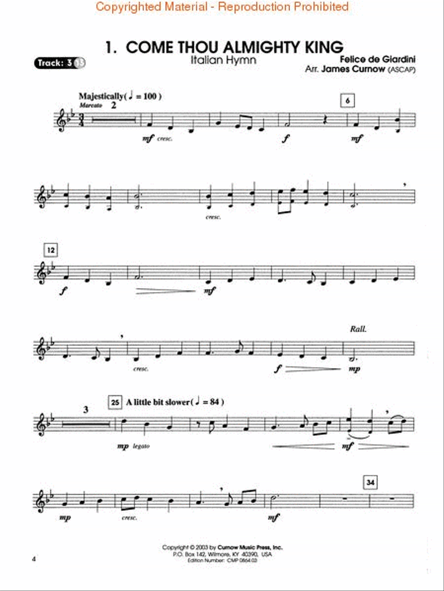 Easy Great Hymns Horn scores gallery preview page 2