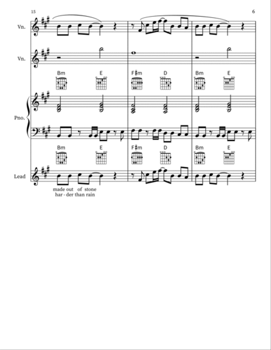 Love Again String Duet scores gallery preview page 6