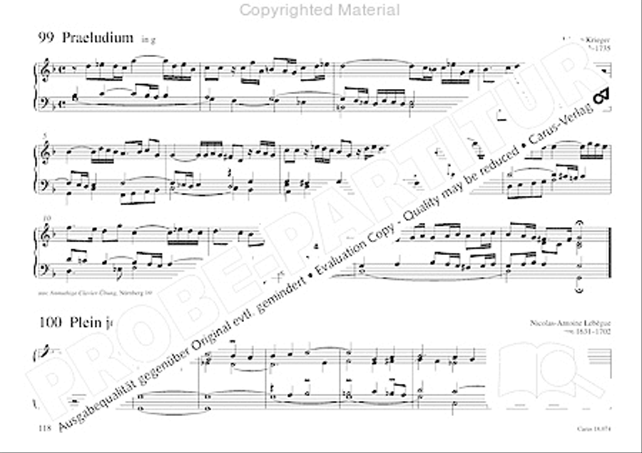 Organo pleno. Orgelstucke zum Ein- und Auszug Organ Solo scores gallery preview page 126