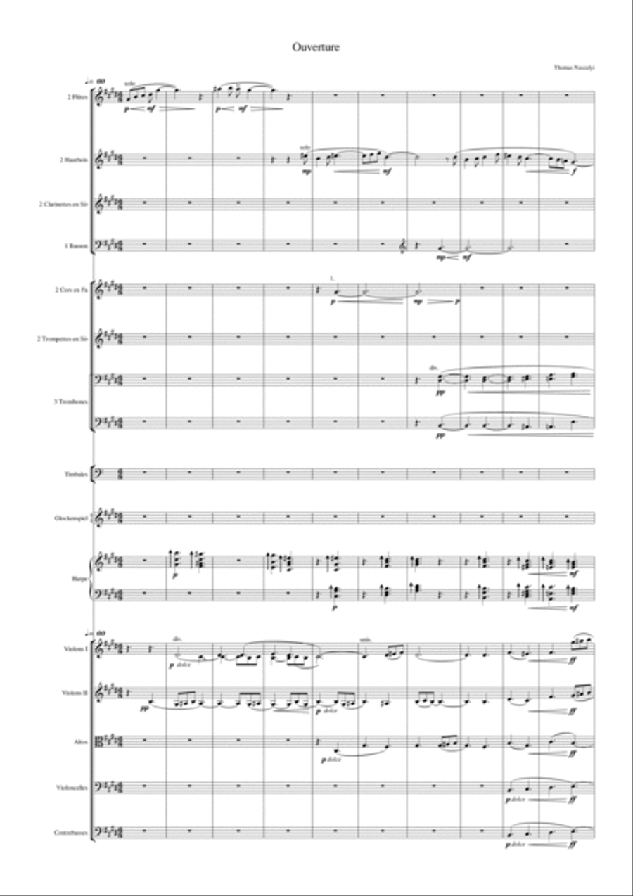 Ouverture & Soupirs Nocturnes (Complete program) Large Ensemble scores gallery preview page 1