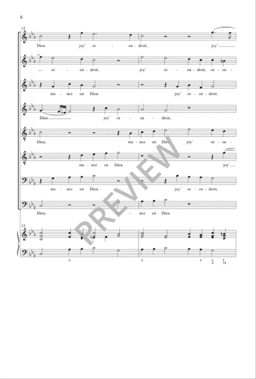 Pseaume 33 Pseaume 33 SSAATTBB scores gallery preview page 9