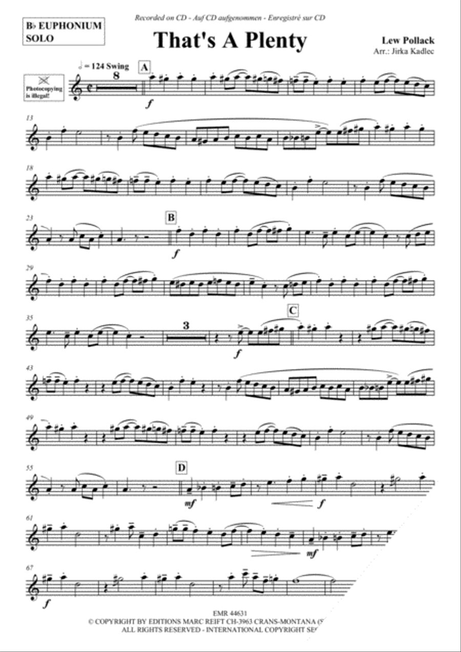 That's A Plenty Euphonium scores gallery preview page 3