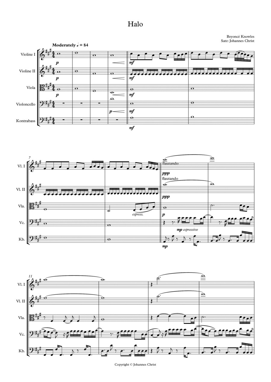 Halo Cello scores gallery preview page 1