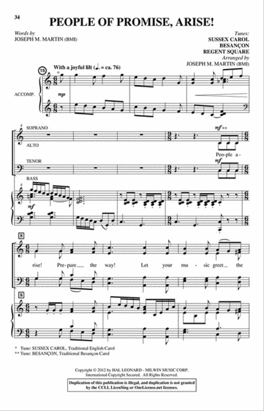 A Celebration of Carols Choir scores gallery preview page 4