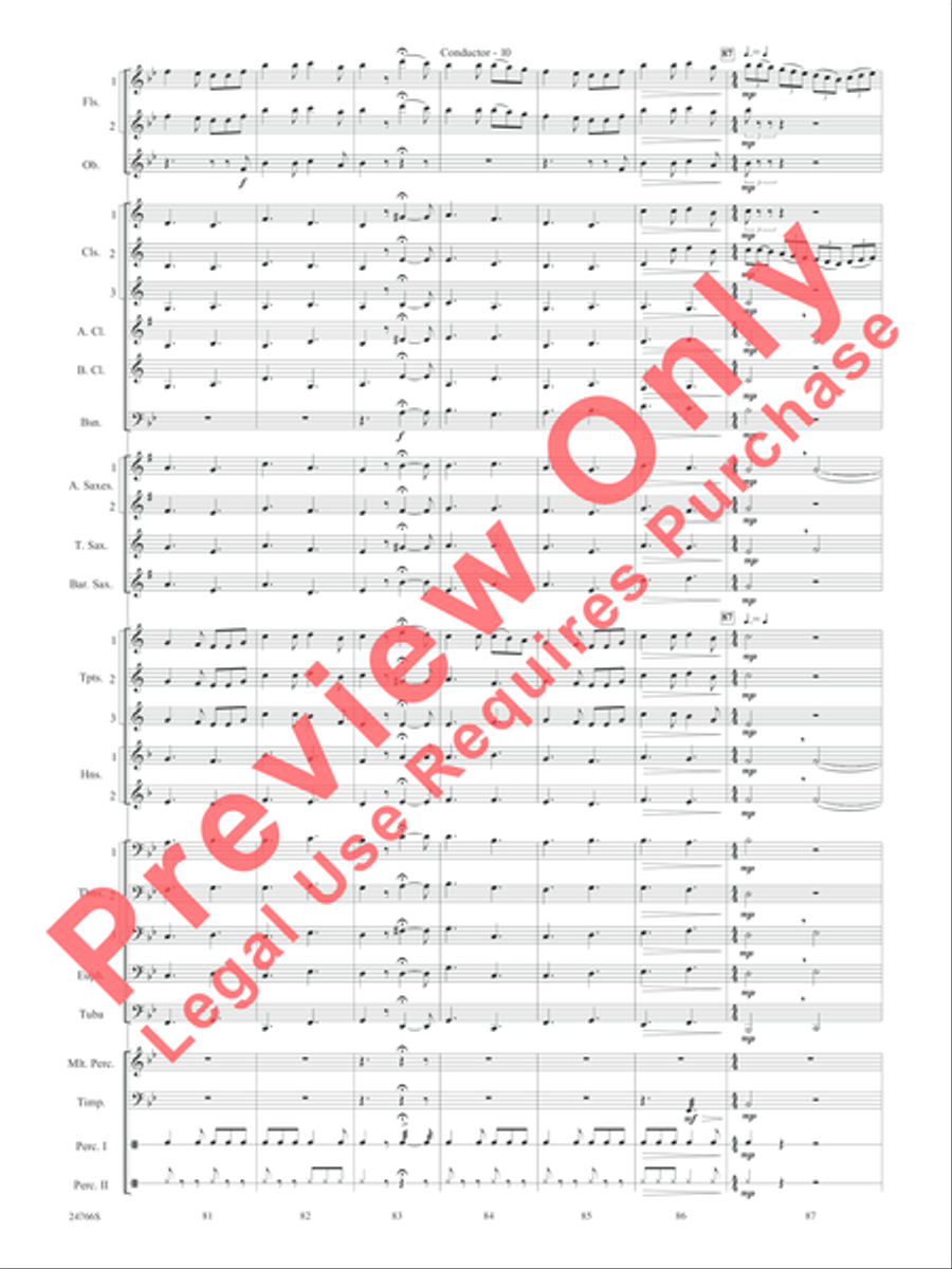 Folk Songs from the British Isles Concert Band scores gallery preview page 13