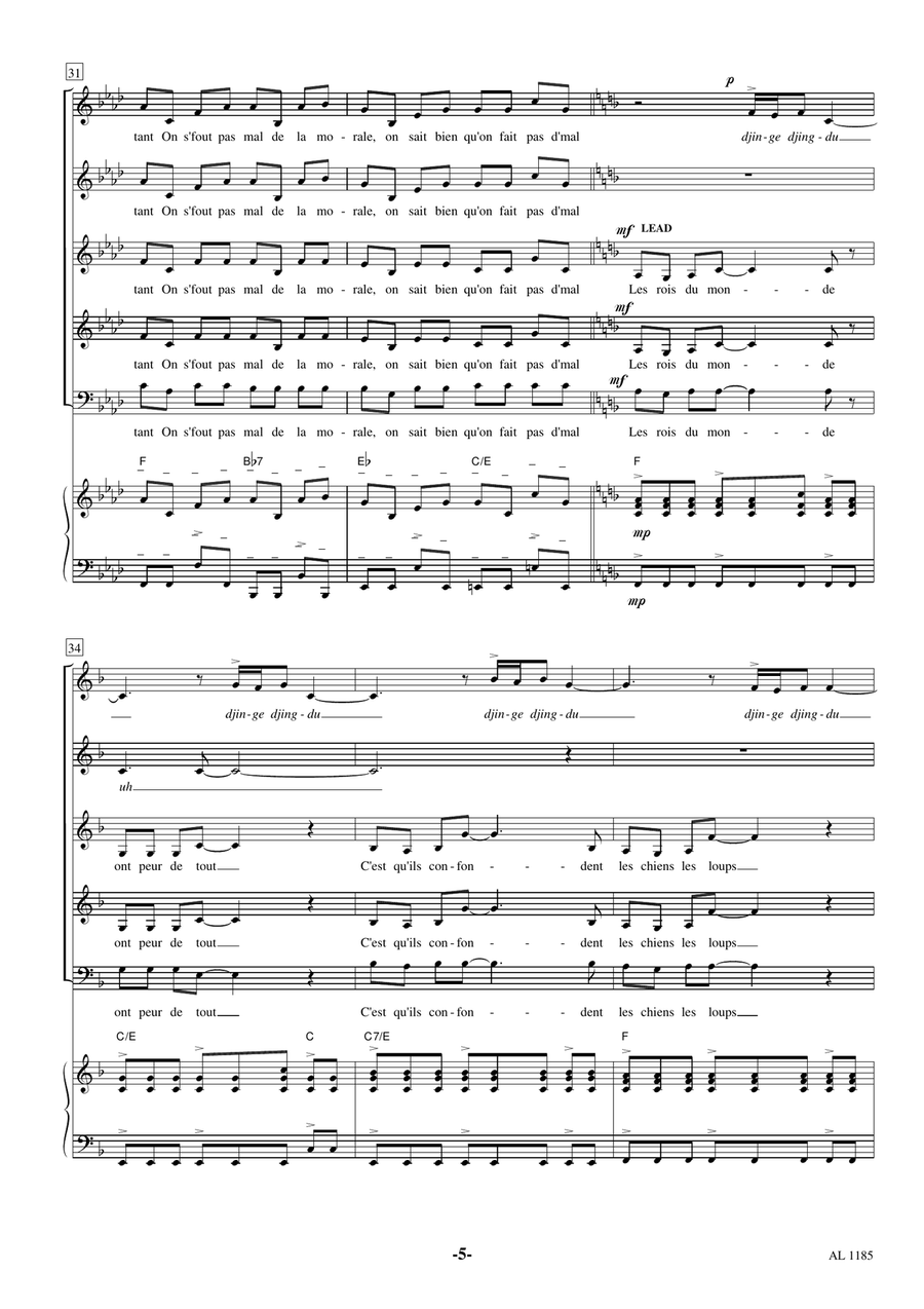 Les Rois Du Monde Choir scores gallery preview page 5
