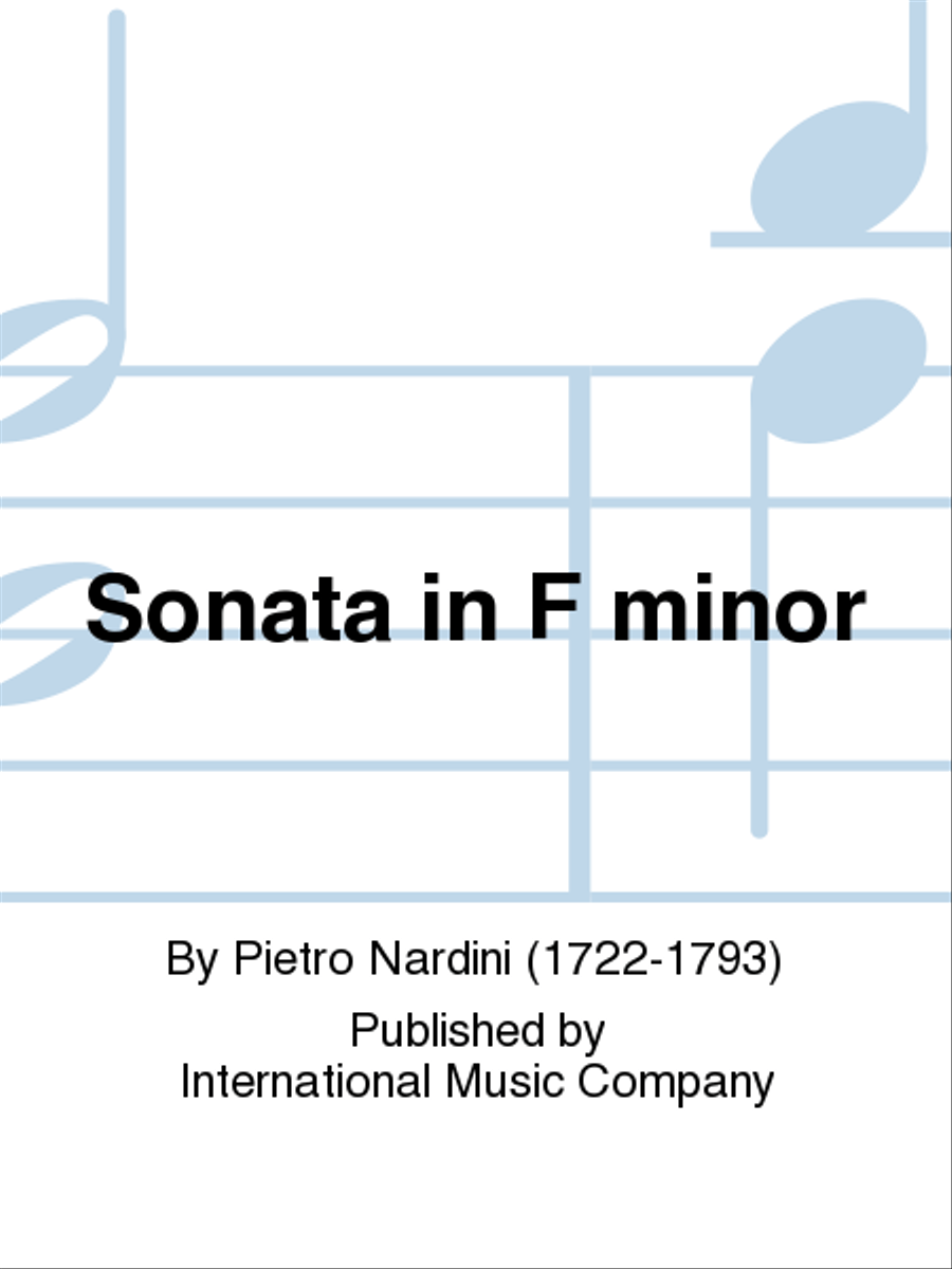 Sonata In F Minor