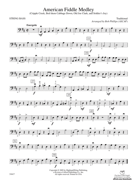 American Fiddle Medley: String Bass