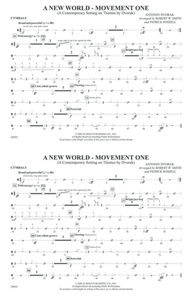 A New World---Movement One: Cymbals