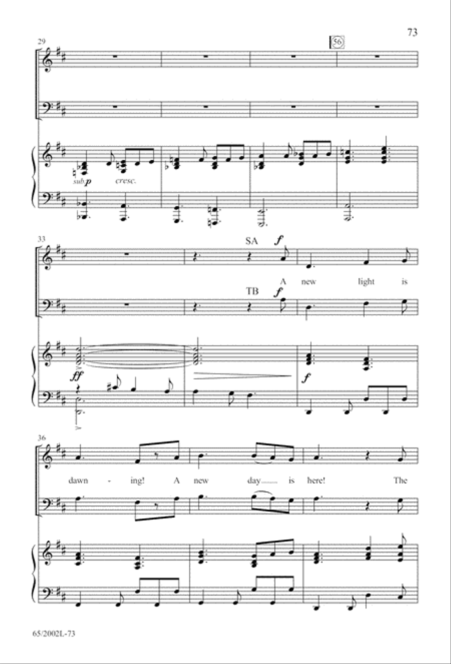And This Shall Be a Sign And This Shall Be a Sign 4-Part scores gallery preview page 74