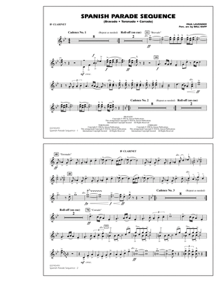 Spanish Parade Sequence - Bb Clarinet