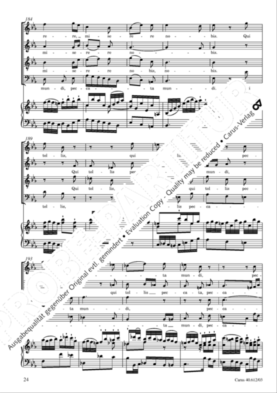 Harmoniemesse in B 4-Part scores gallery preview page 25