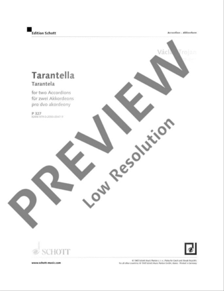 Tarantella Accordion scores gallery preview page 2